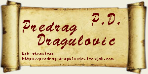 Predrag Dragulović vizit kartica